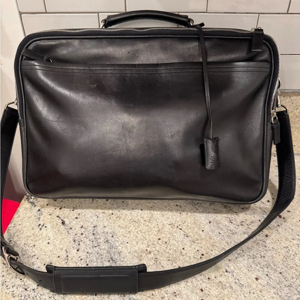 Coach Black briefcase Leather Men's Bag